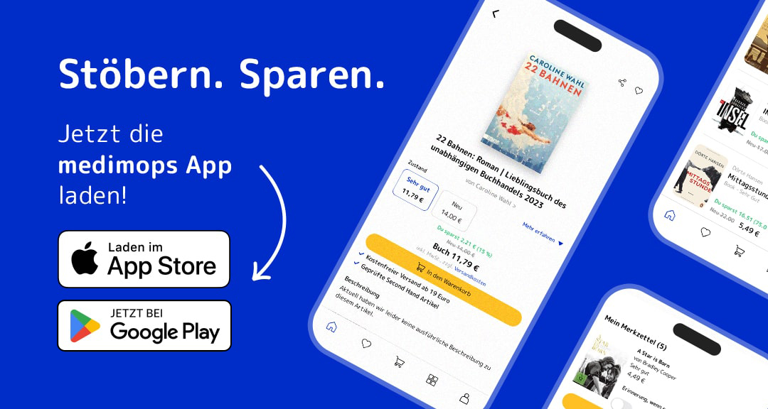 Mobiler Teaser mit App-Store- und Google-Play-Badge