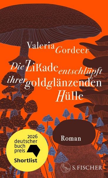 Die Zikade entschlüpft ihrer goldglänzenden Hülle von Valeria Gordeev